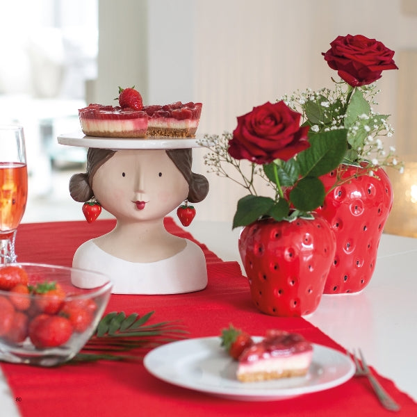 Porta Torta Lady Fragola in Ceramica Baden
