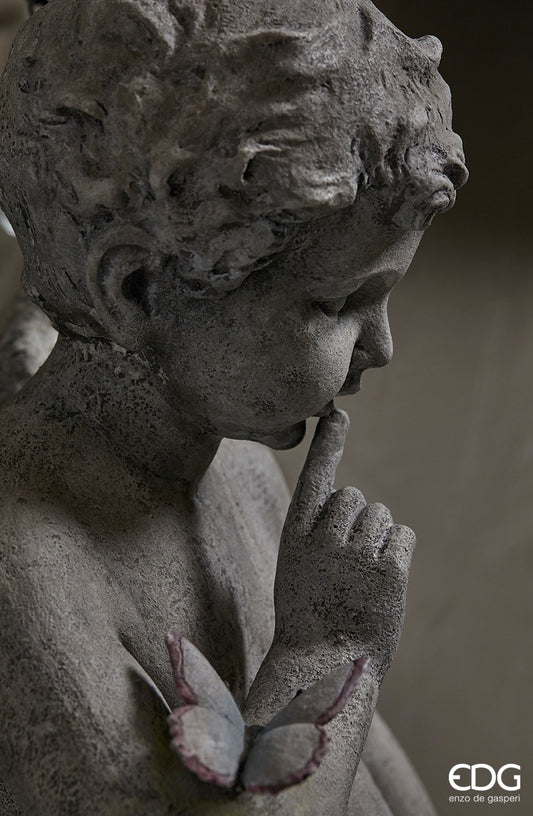 Angelo con farfalle H, 63 cm. EDG Enzo de Gasperi