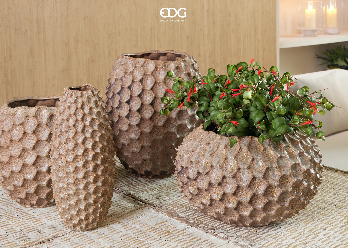 Vaso Chakra Scaglie in ceramica EDG - Enzo De Gasperi