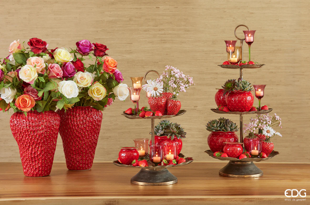 Vaso Freaky Fragola in Ceramica EDG Enzo De Gasperi