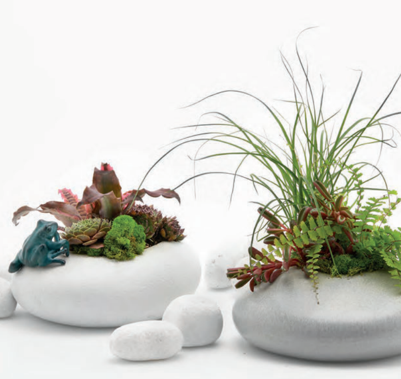 Vaso Sasso in Ceramica Bianca EDG Enzo De Gasperi
