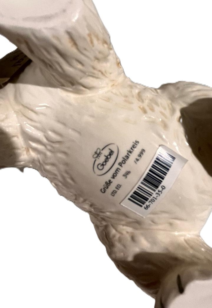 Figurina Saluti dal Polo Nord in Porcellana H. 15 cm Edizione Limitata Goebel