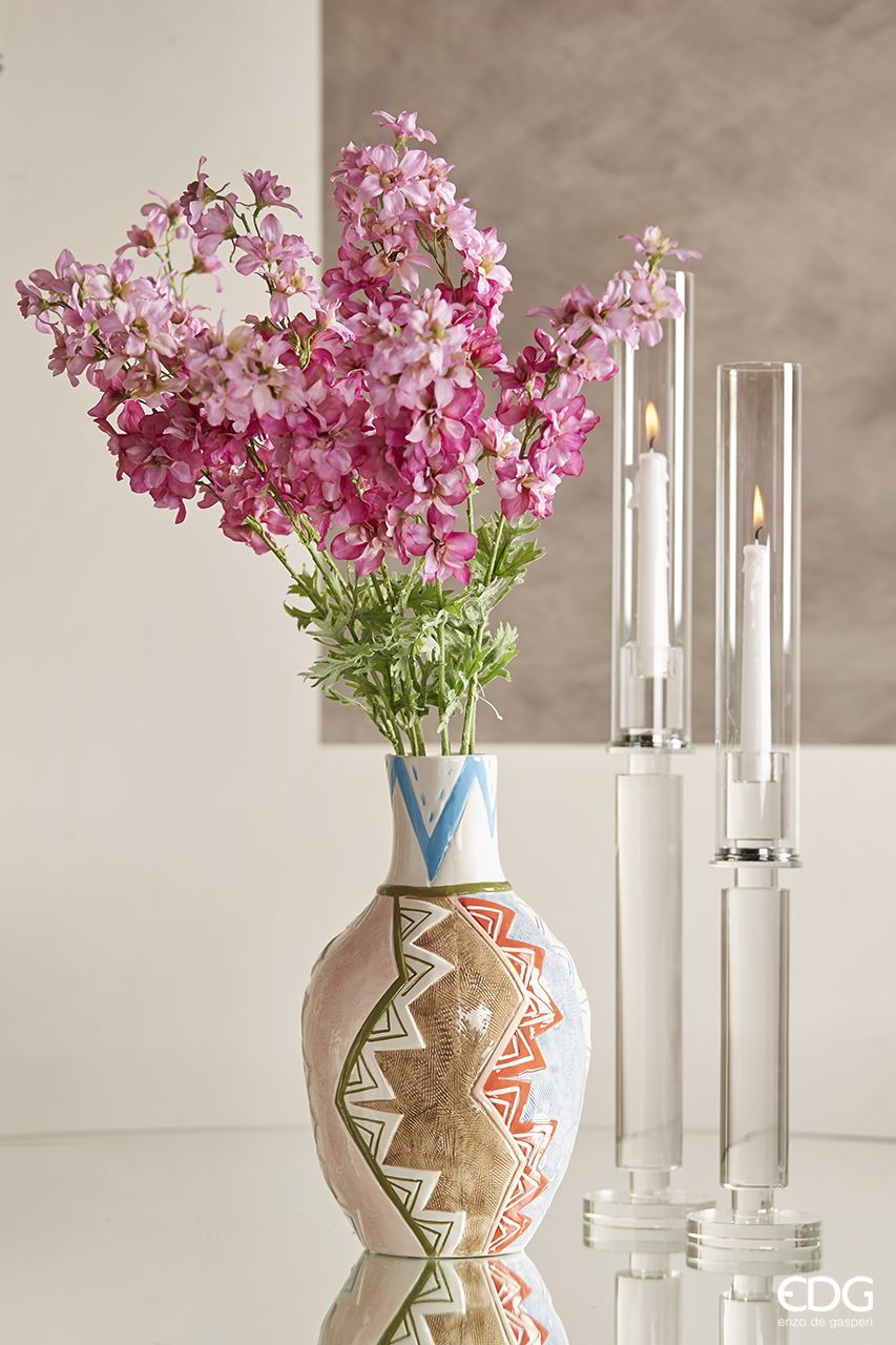 Vaso Perù Grande in Ceramica Decorata EDG Enzo De Gasperi