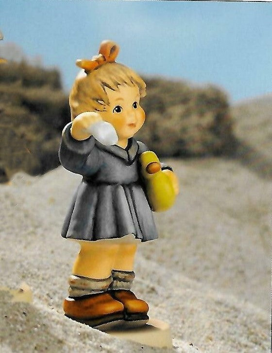 Figurina Wait for Me Edizione Speciale M.I. Hummel Club 2002-2003 in Porcellana H. 10,8 cm Goebel