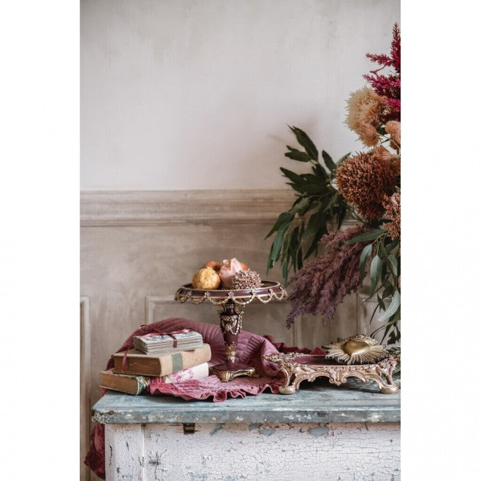 Vassoio con piedistallo Collezione Villa Clara BLANC MARICLÒ