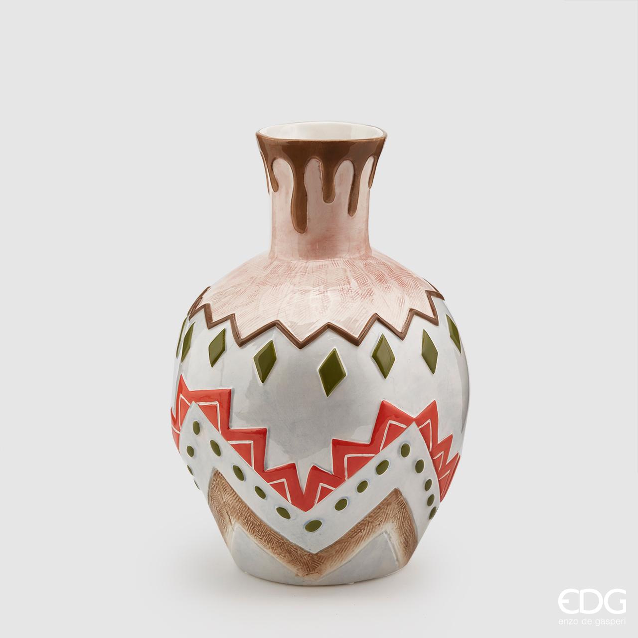 Vaso Perù in Ceramica Decorata EDG Enzo De Gasperi