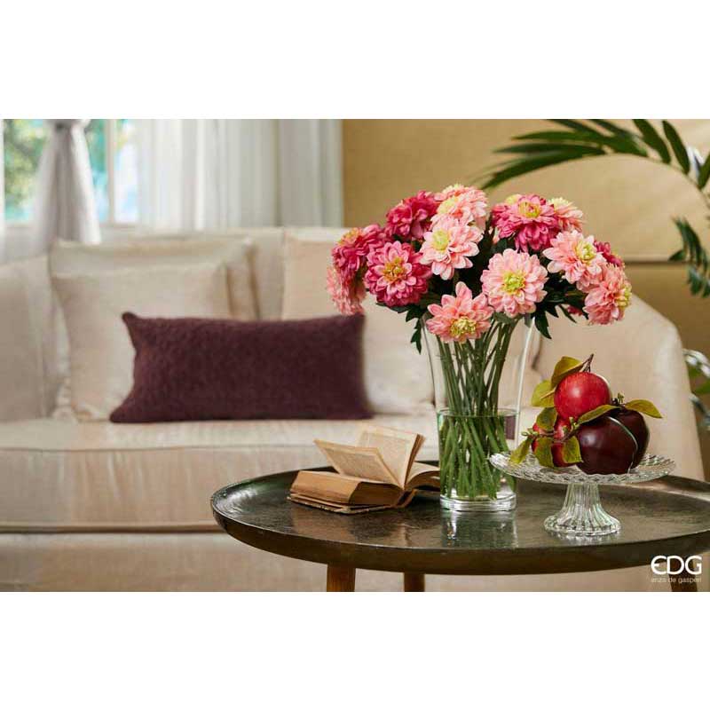 Alzata con Rombi in vetro H. 10xD. 32 cm EDG - Enzo de Gasperi