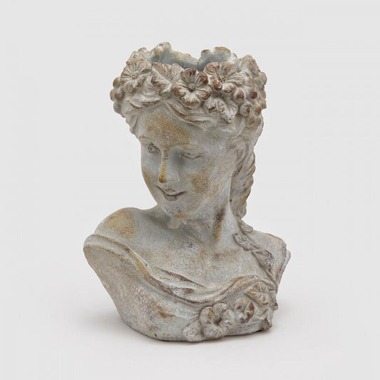 Vaso Testa Donna in cemento - EDG Enzo De Gasperi