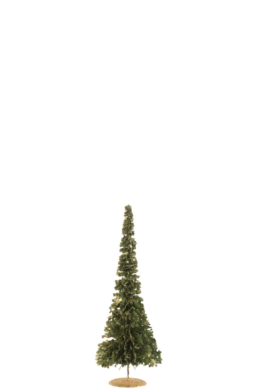 Albero decorativo paillettes plastica verde J-LINE by JOLIPA