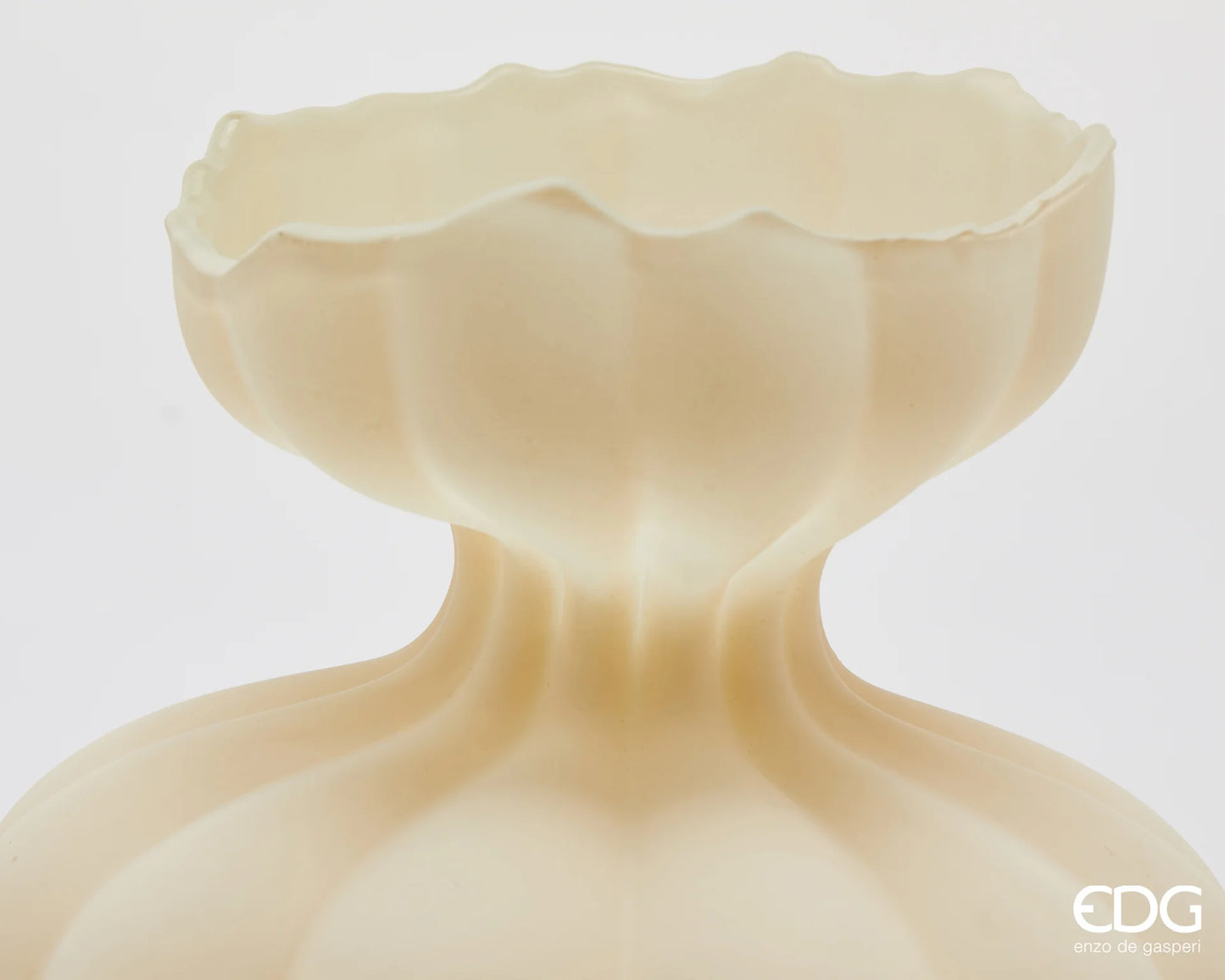 Vaso Flow Sinuoso avorio EDG - Enzo De Gasperi