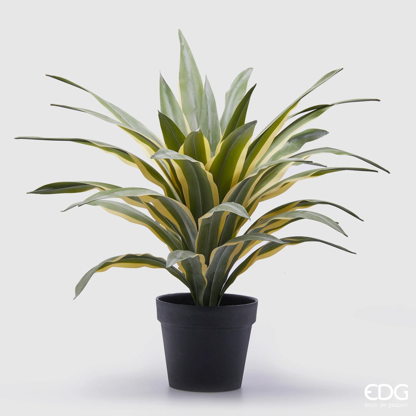 Pianta Artificiale Agave Succulent con Vaso in PVC EDG Enzo De Gasperi
