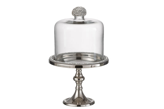 Campana  diamante con piede  h. 28 cm. J-LINE by JOLIPA