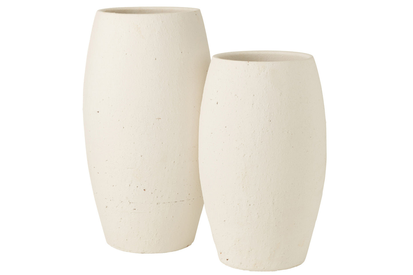 Vaso Enya ceramica bianco H. 50 cm.  J-line by Jolipa