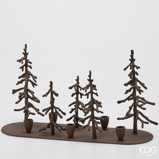 Portacandele abete ovale EDG - Enzo De Gasperi