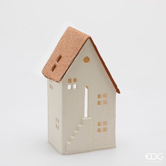 Portacandele a casetta in metallo EDG - Enzo De Gasperi