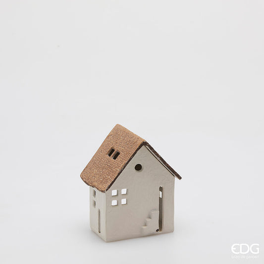 Porta candela casetta metallo EDG - Enzo De Gasperi