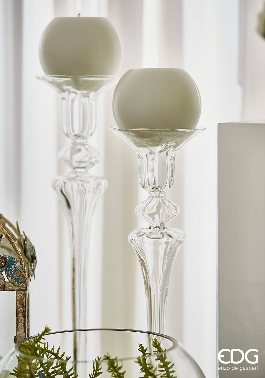Portacandela in cristallo EDG - Enzo De Gasperi