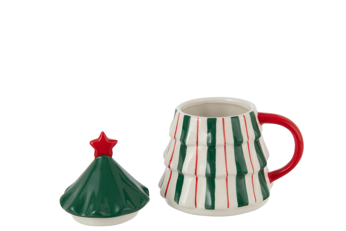 Mug Albero di Natale in Ceramica H. 16 cm J-Line by Jolipa