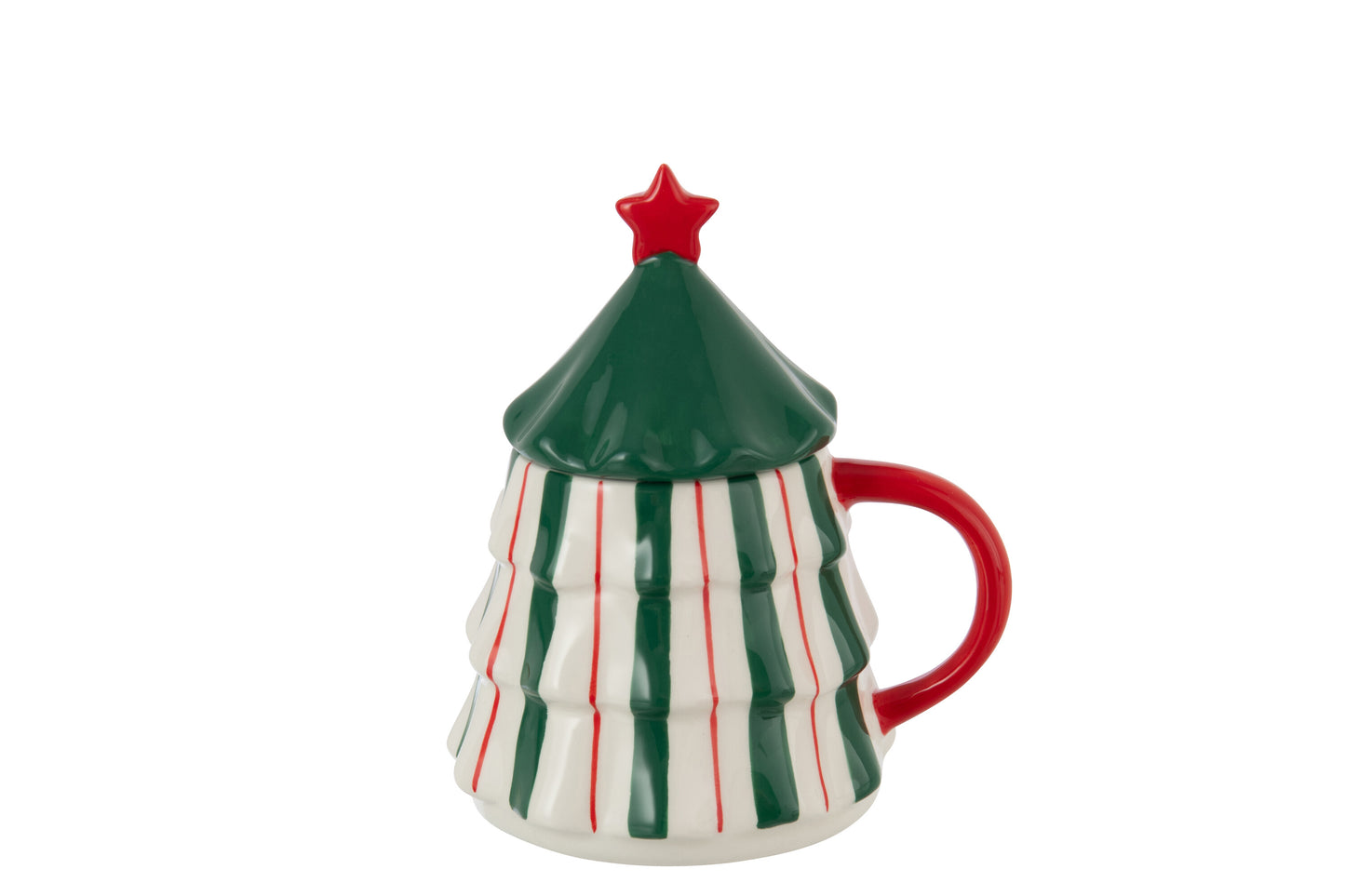Mug Albero di Natale in Ceramica H. 16 cm J-Line by Jolipa