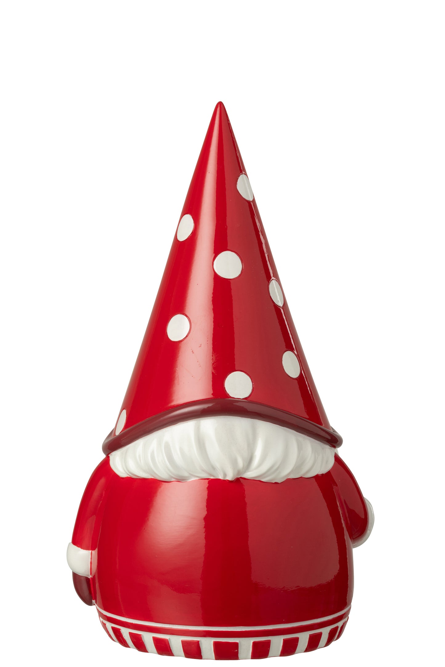 Babbo Natale a Pois in Ceramica 25x21,5 H. 41,5 cm J-Line by Jolipa