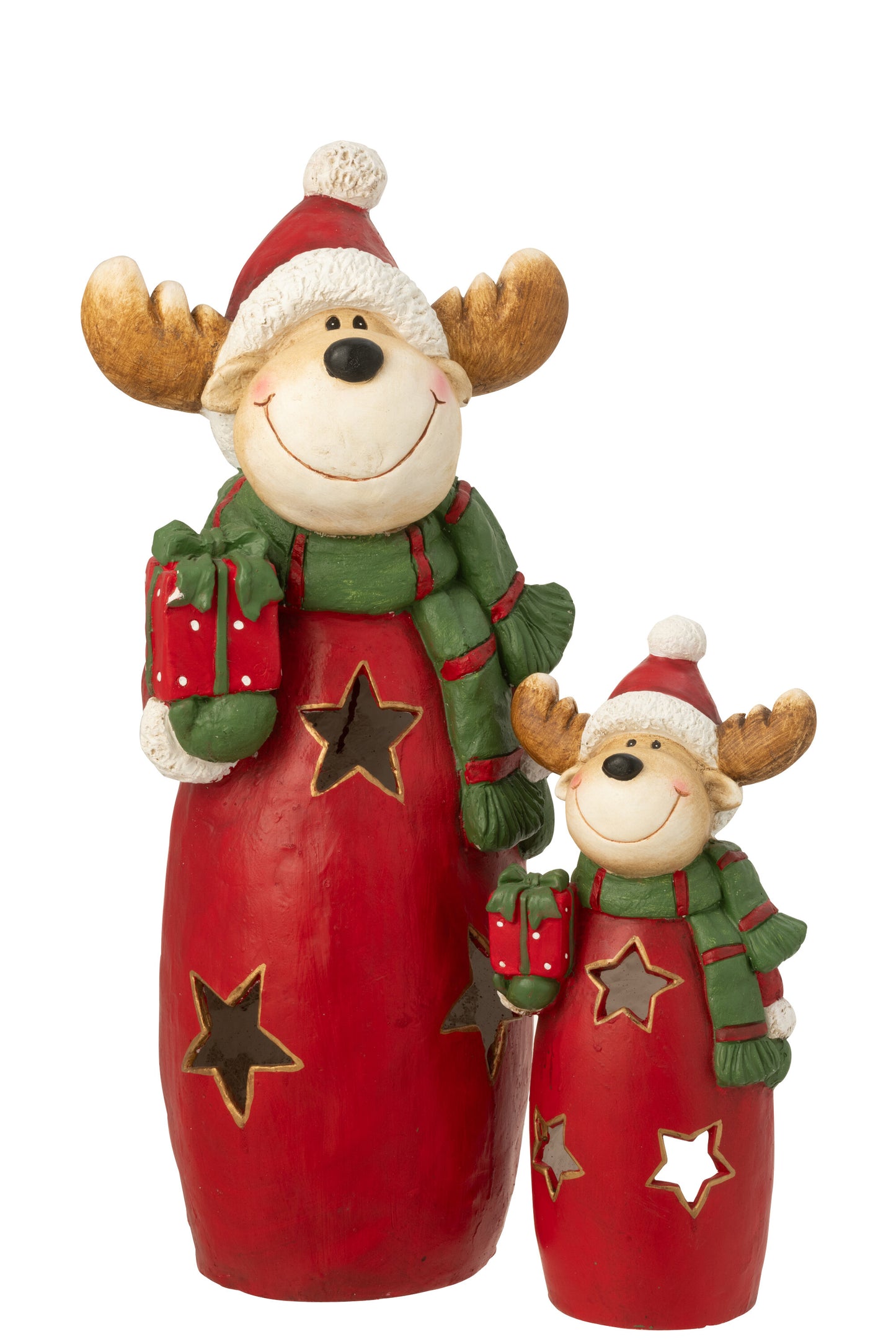 Renna Porta T-Light con sciarpa e cappello JOLIPA