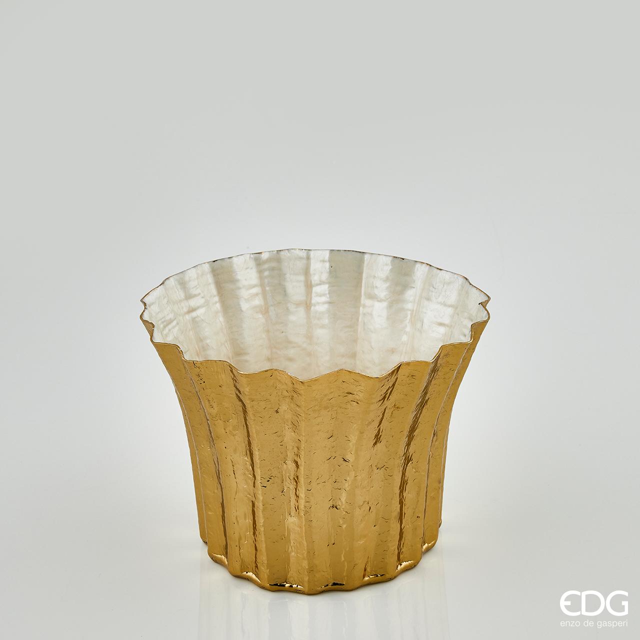 Vaso brass colore oro EDG - Enzo De Gasperi