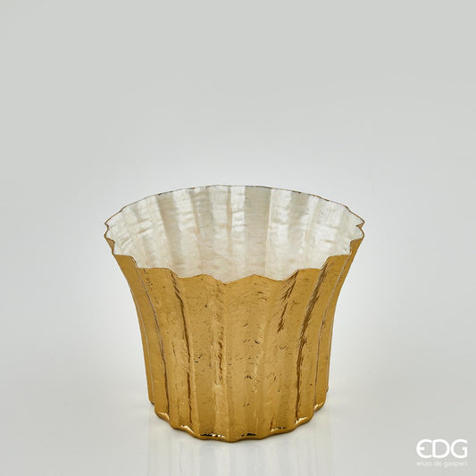Vaso brass colore oro EDG - Enzo De Gasperi