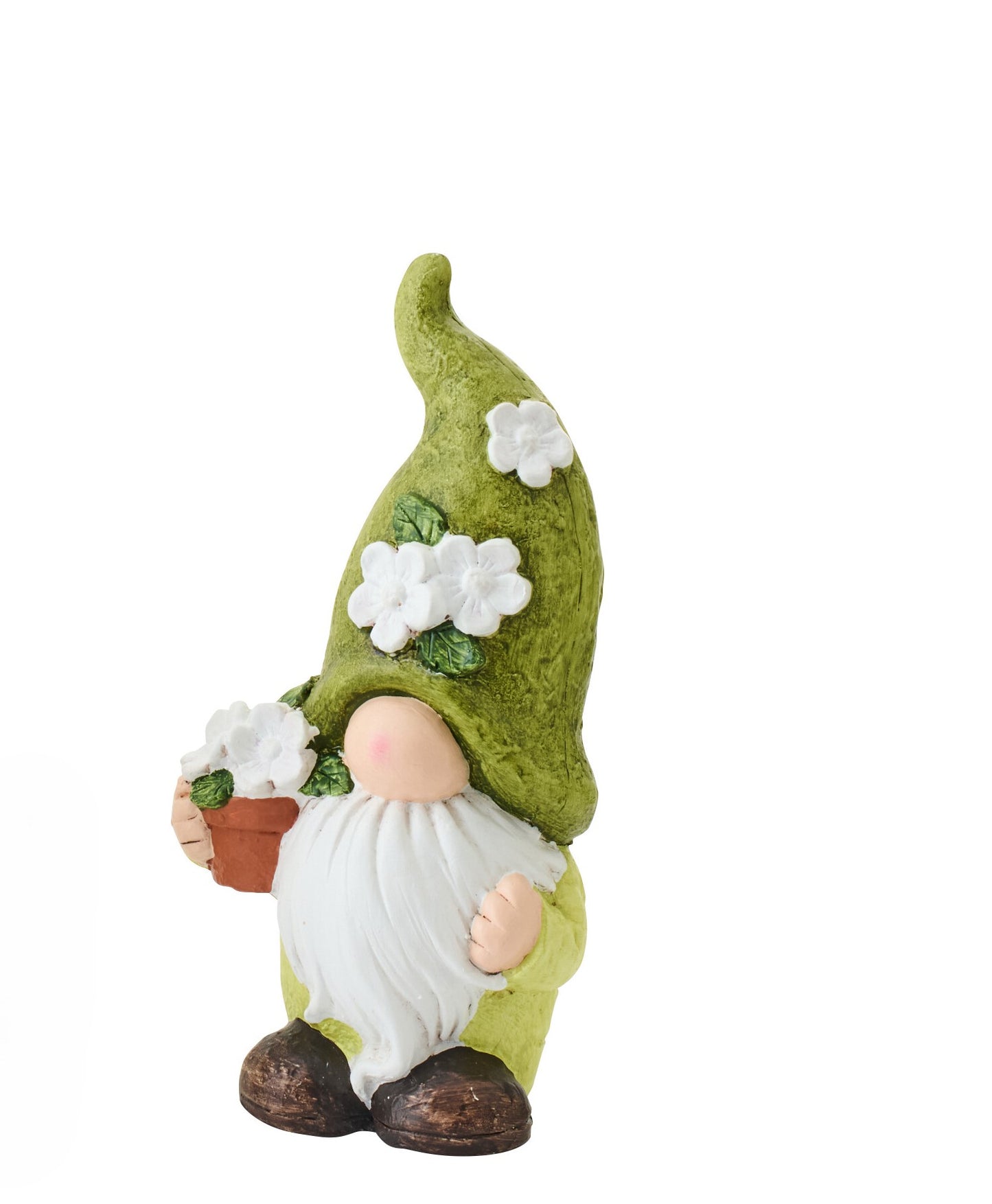 Gnomo in Argilla Verde H. 31,5 cm J-Line by Jolipa