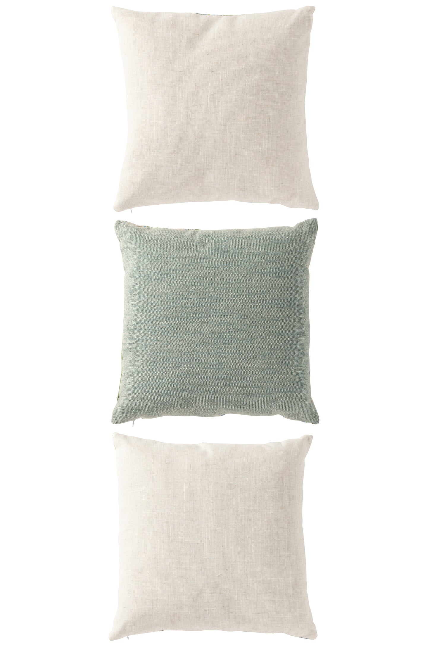 Cuscino 45x45 fantasia verde/blu chiaro - J LINE by JOLIPA