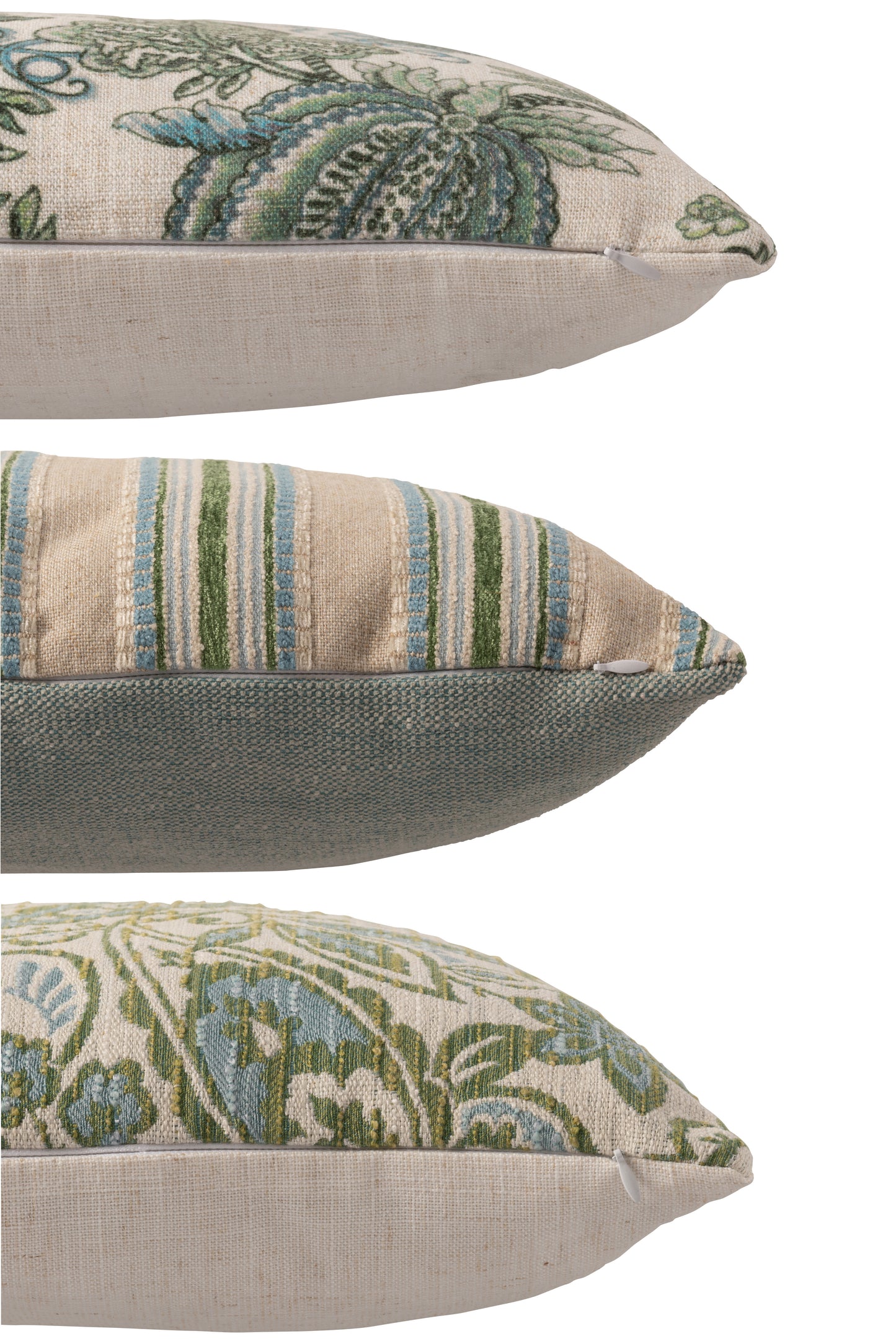 Cuscino 45x45 fantasia verde/blu chiaro - J LINE by JOLIPA