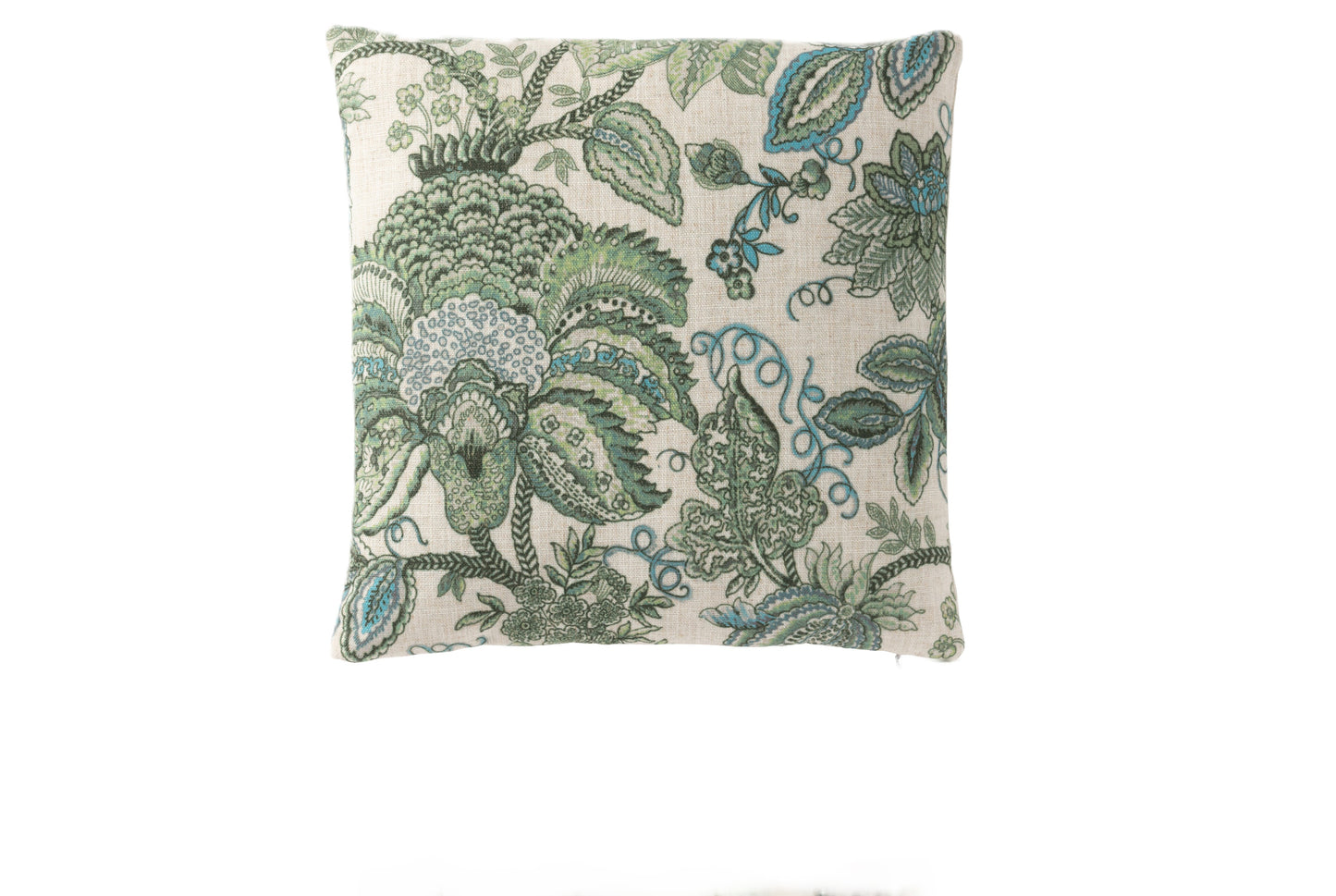 Cuscino 45x45 fantasia verde/blu chiaro - J LINE by JOLIPA