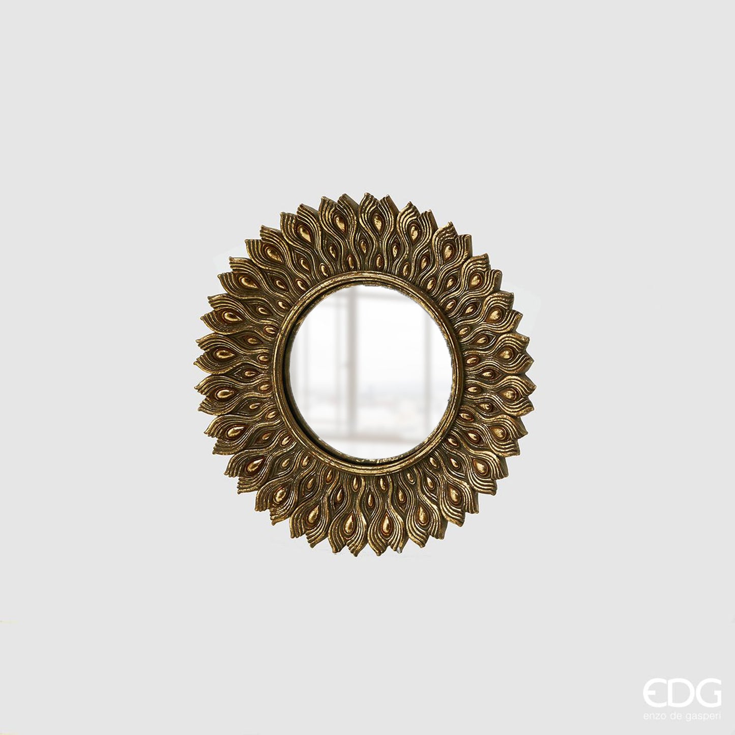 Specchio pavone tondo EDG - Enzo De Gasperi