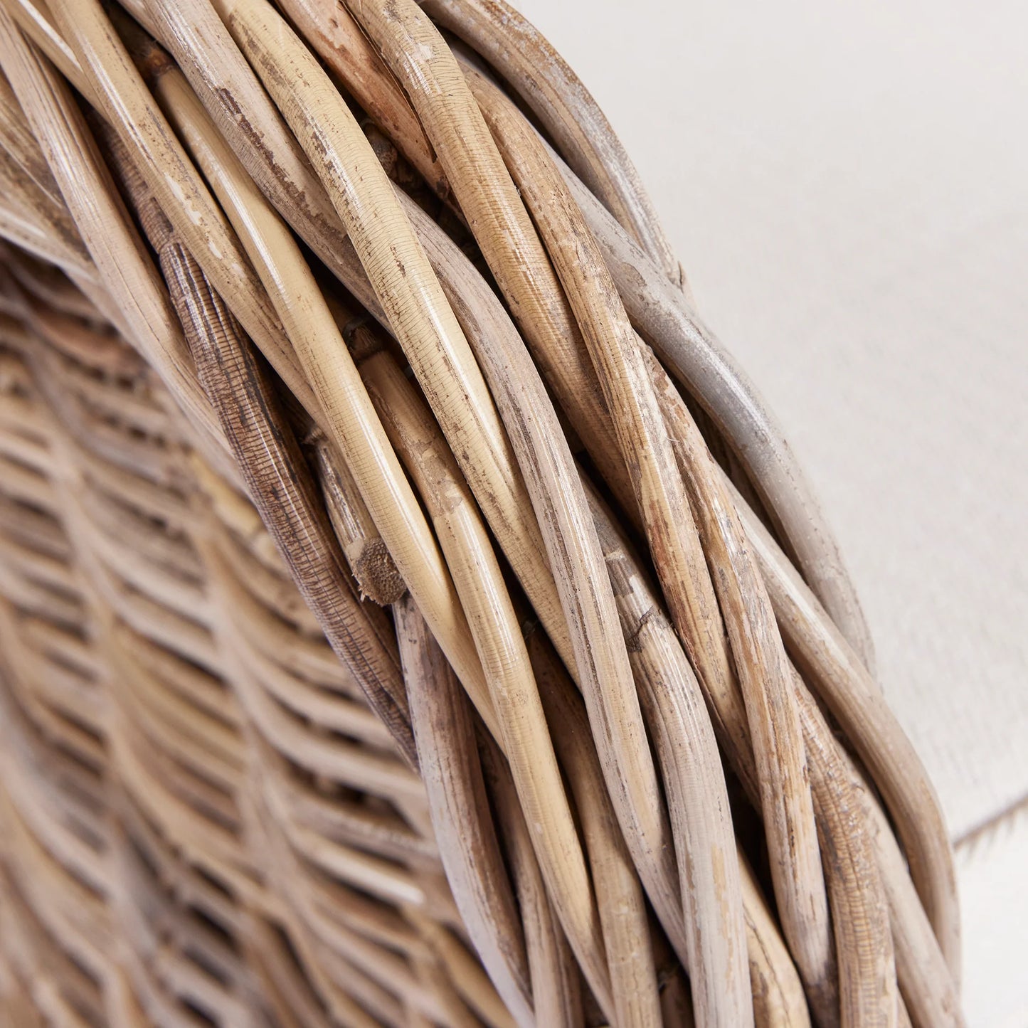 Poltrona in Rattan Naturale con Cuscini Sfoderabili EDG Enzo De Gasperi