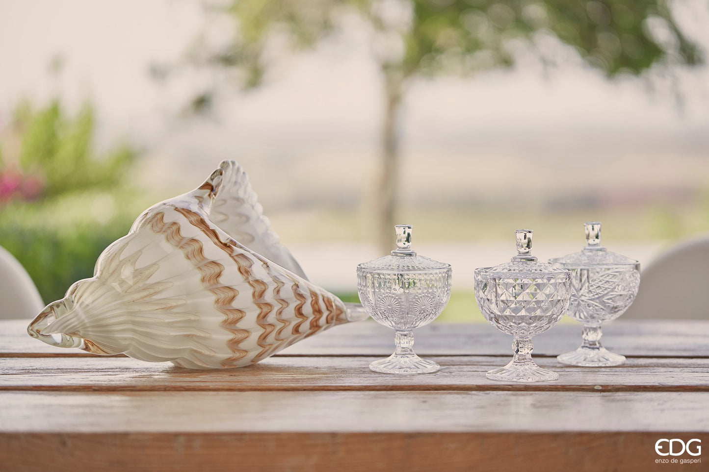 Vaso conchiglia vetro EDG - Enzo de Gasperi