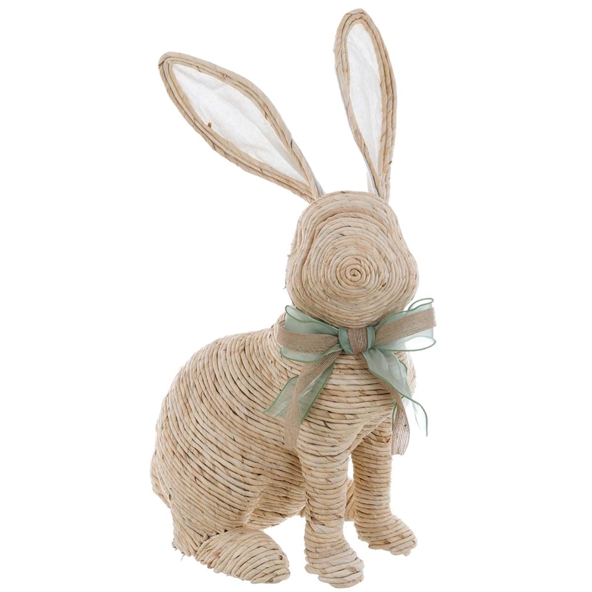 Coniglio in vimini "Pomona" h. 40 cm.- BLANC MARICLÒ