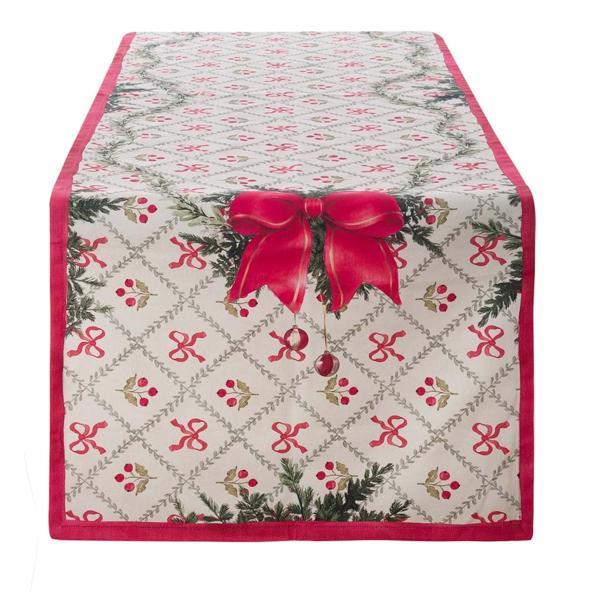 Runner Natalizio Stampato Serie Favola di Natale  50 x 180 cm BLANC MARICLO'