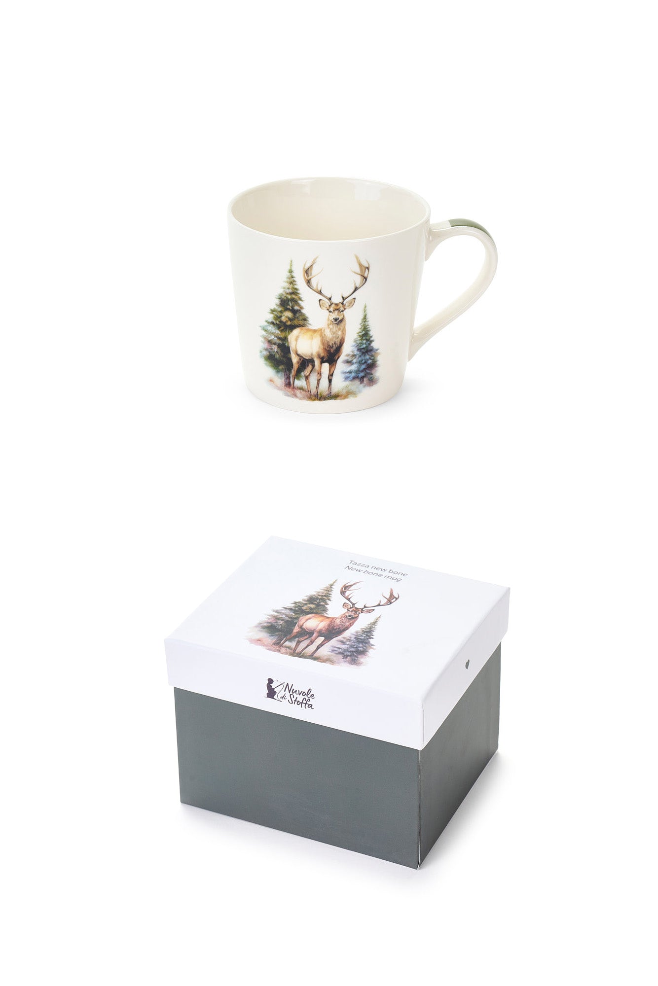 Mug in Porcellana Bosco Incantato 400 ml Nuvole di Stoffa