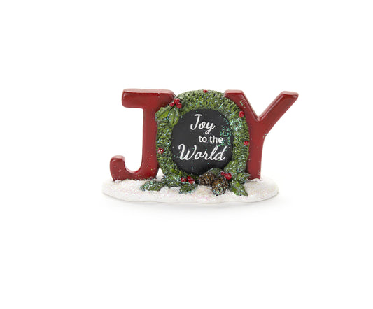 Scritta JOY in resina NUVOLE DI STOFFA