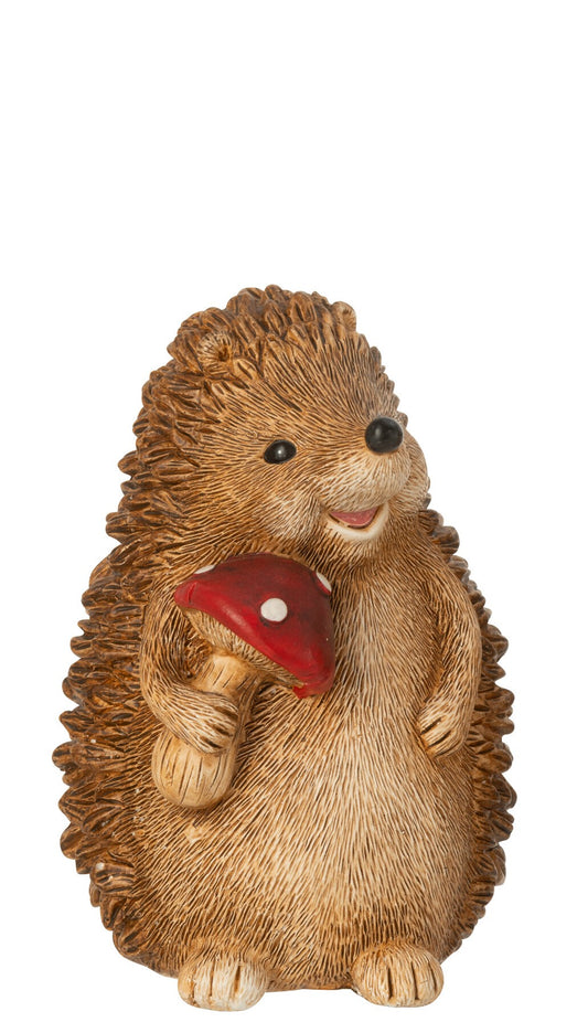 Riccio con fungo in resina J-LINE by JOLIPA