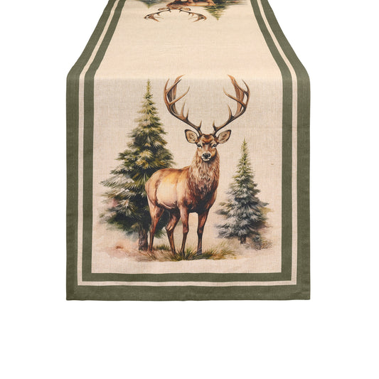 Runner Bosco Incantato in Cotone 50×150 cm Nuvole di Stoffa