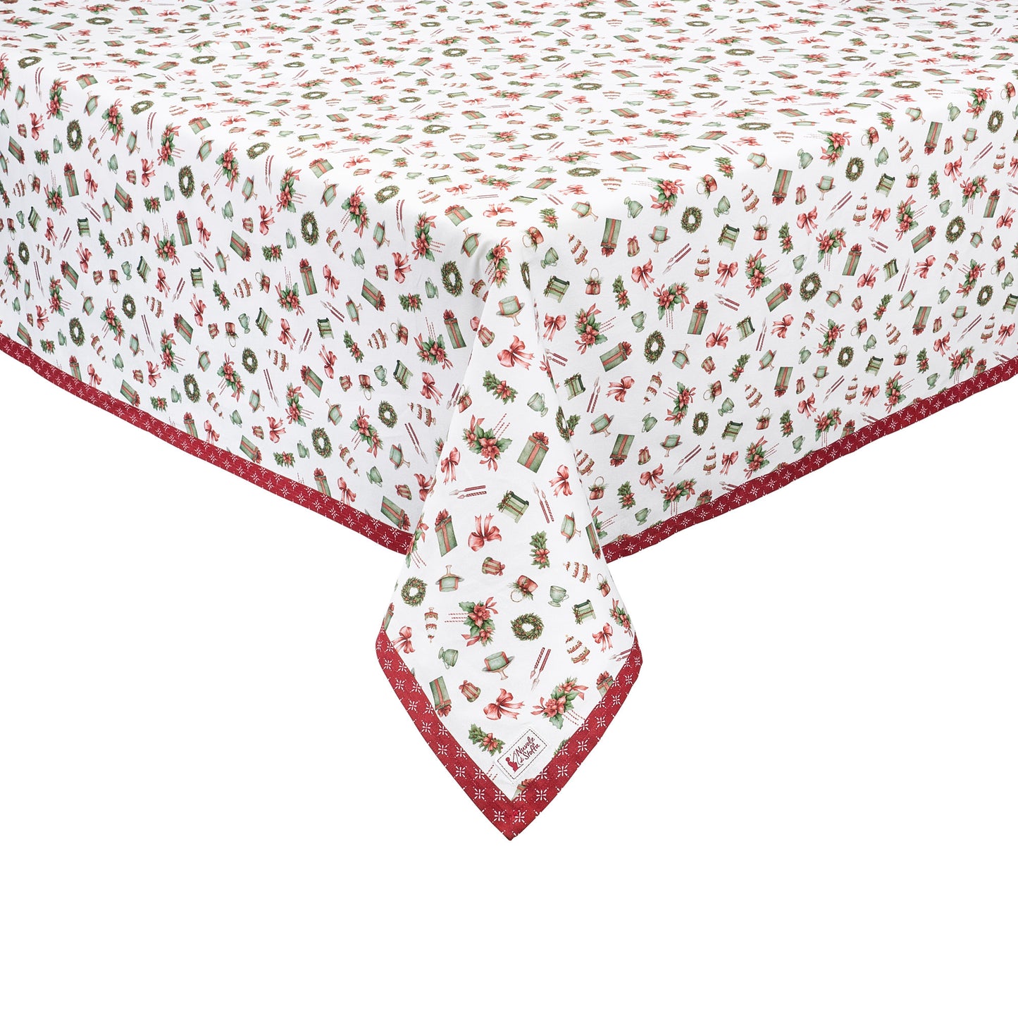 Tovaglia Storia di Natale in Cotone 140x240 cm Nuvole di Stoffa