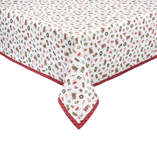 Tovaglia Storia di Natale in Cotone 140x240 cm Nuvole di Stoffa