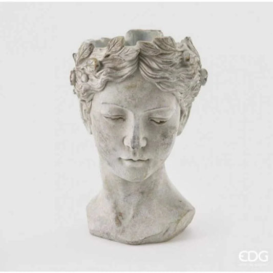 Vaso testa in cemento - EDG Enzo De Gasperi