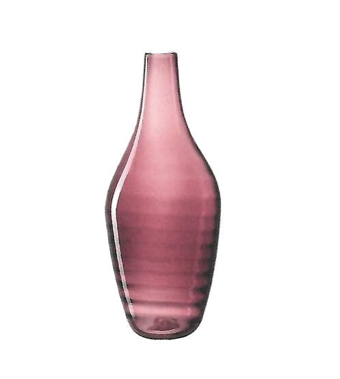 Vaso in Vetro Burgundy con Righe Concentriche H. 45 D. 19 cm Merito