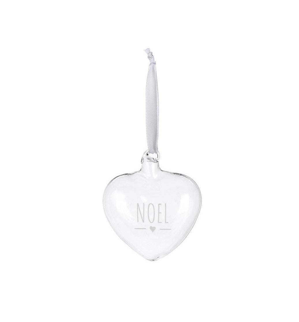 Cuore borosilicato NOEL NUVOLE DI STOFFA