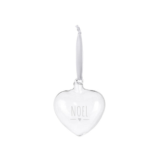 Cuore borosilicato NOEL NUVOLE DI STOFFA