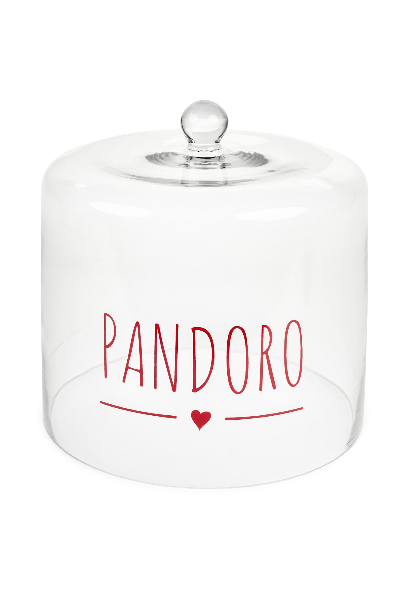 Alzata vetro con campana pandoro NUVOLE DI STOFFA