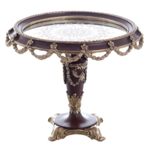 Vassoio con piedistallo Collezione Villa Clara BLANC MARICLÒ