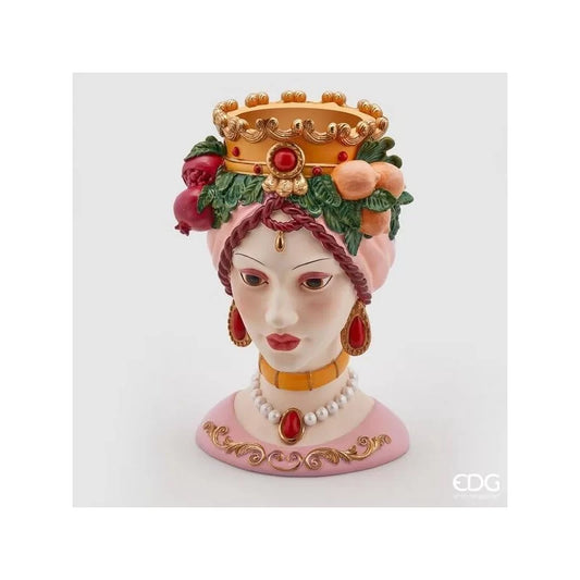 Vaso Testa Sicily Poly H. 38cm EDG - Enzo de Gasperi